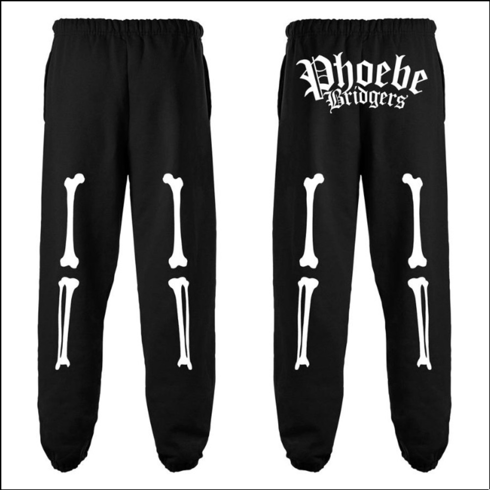 NWOT Phoebe Bridgers skeleton black sweatpants